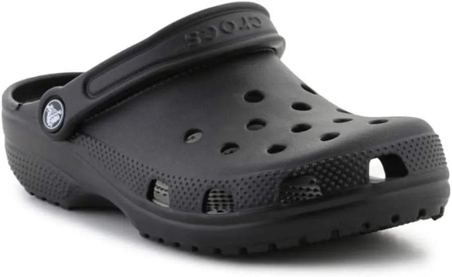 Crocs Kids Classic Clog (Little Kid/Big Kid) - Clogs for Kids - Synthetic Lining - Circulation Nubs Black 11 Little Kid M