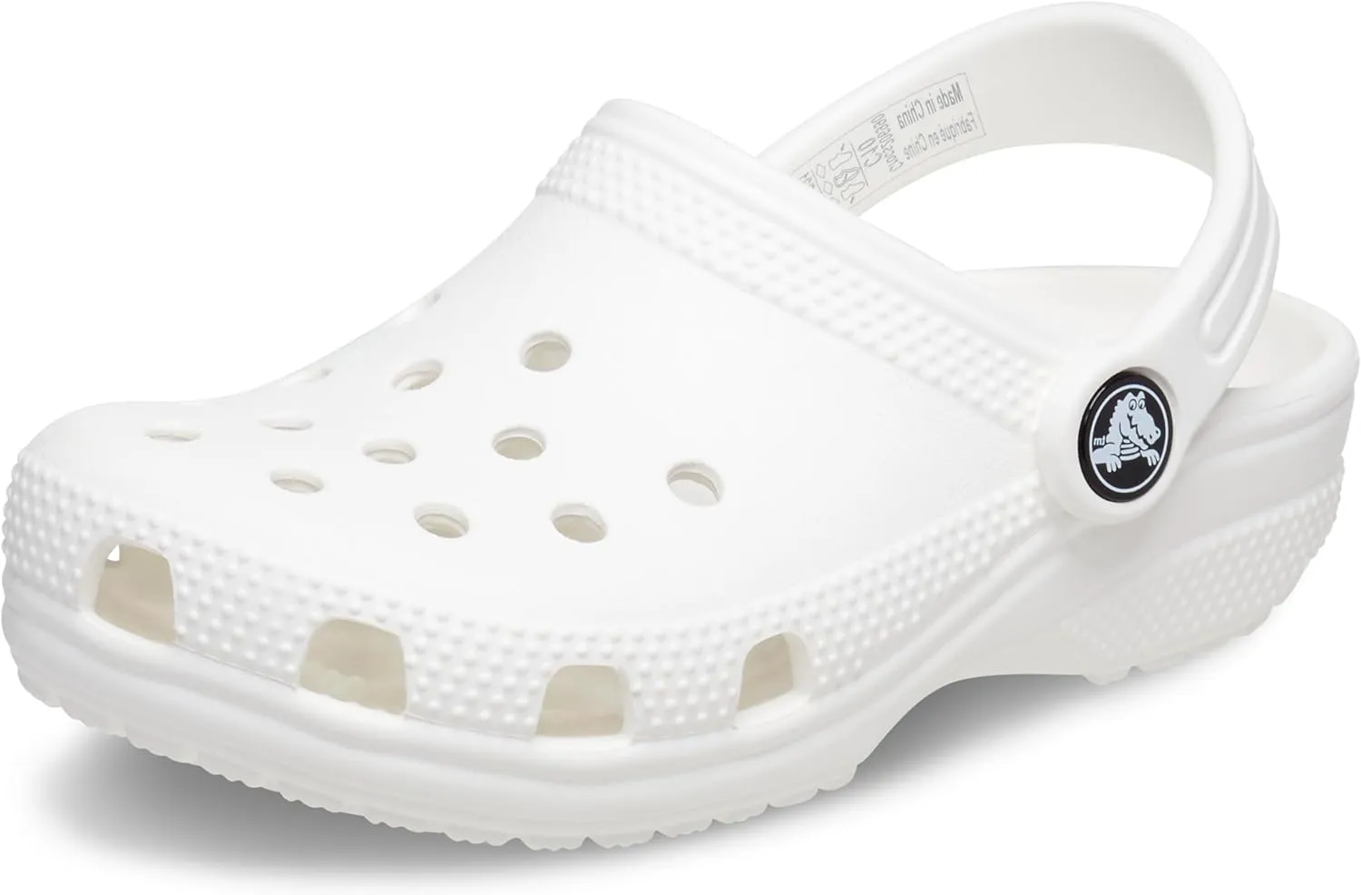Crocs Kids Classic Clog (Little Kid/Big Kid) - Clogs for Kids - Synthetic Lining - Circulation Nubs White 13 Little Kid M