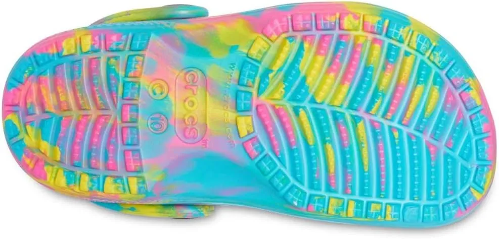 Crocs Kids' Classic Marbled Tie-Dye Clog