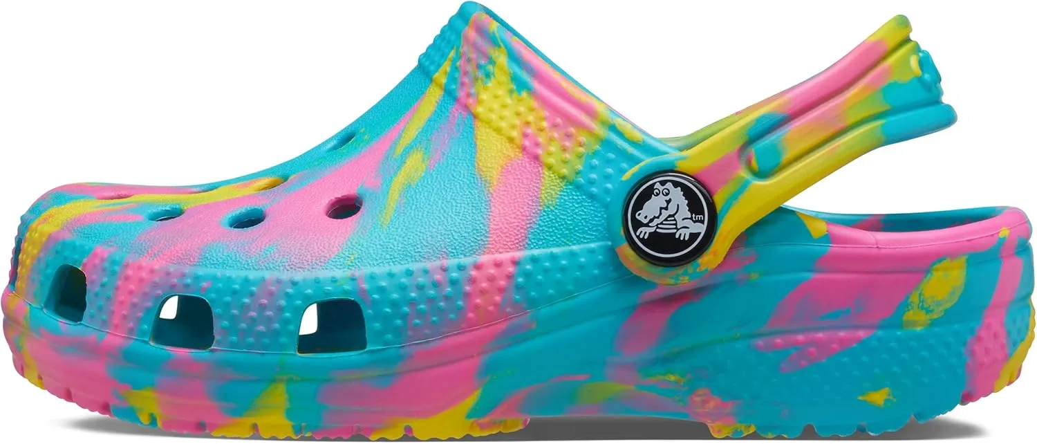 Crocs Kids' Classic Marbled Tie-Dye Clog