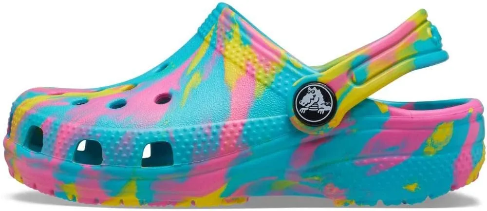 Crocs Kids' Classic Marbled Tie-Dye Clog