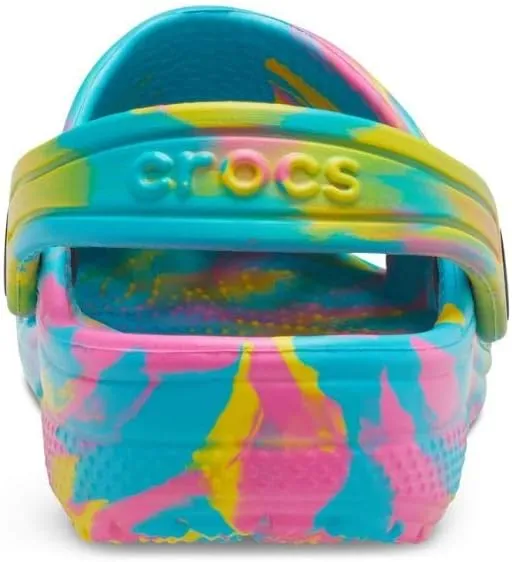 Crocs Kids' Classic Marbled Tie-Dye Clog