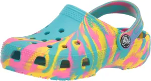 Crocs Kids' Classic Marbled Tie-Dye Clog