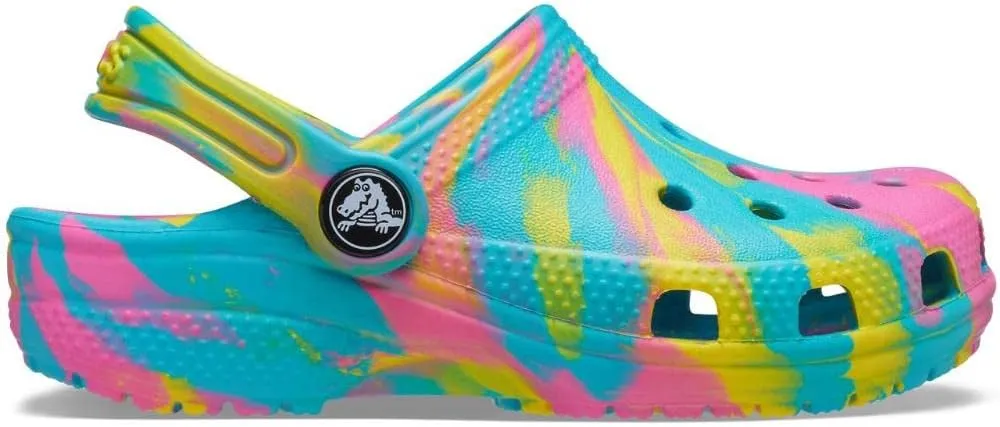 Crocs Kids' Classic Marbled Tie-Dye Clog