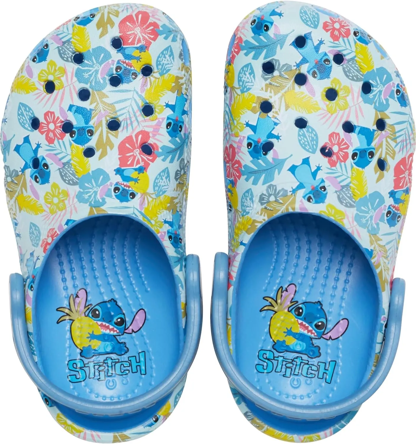 Crocs Kids Stitch Classic Clogs for Kids - Ethylene Vinyl Acetate – Round Toe Design – Pivot Heel Strap