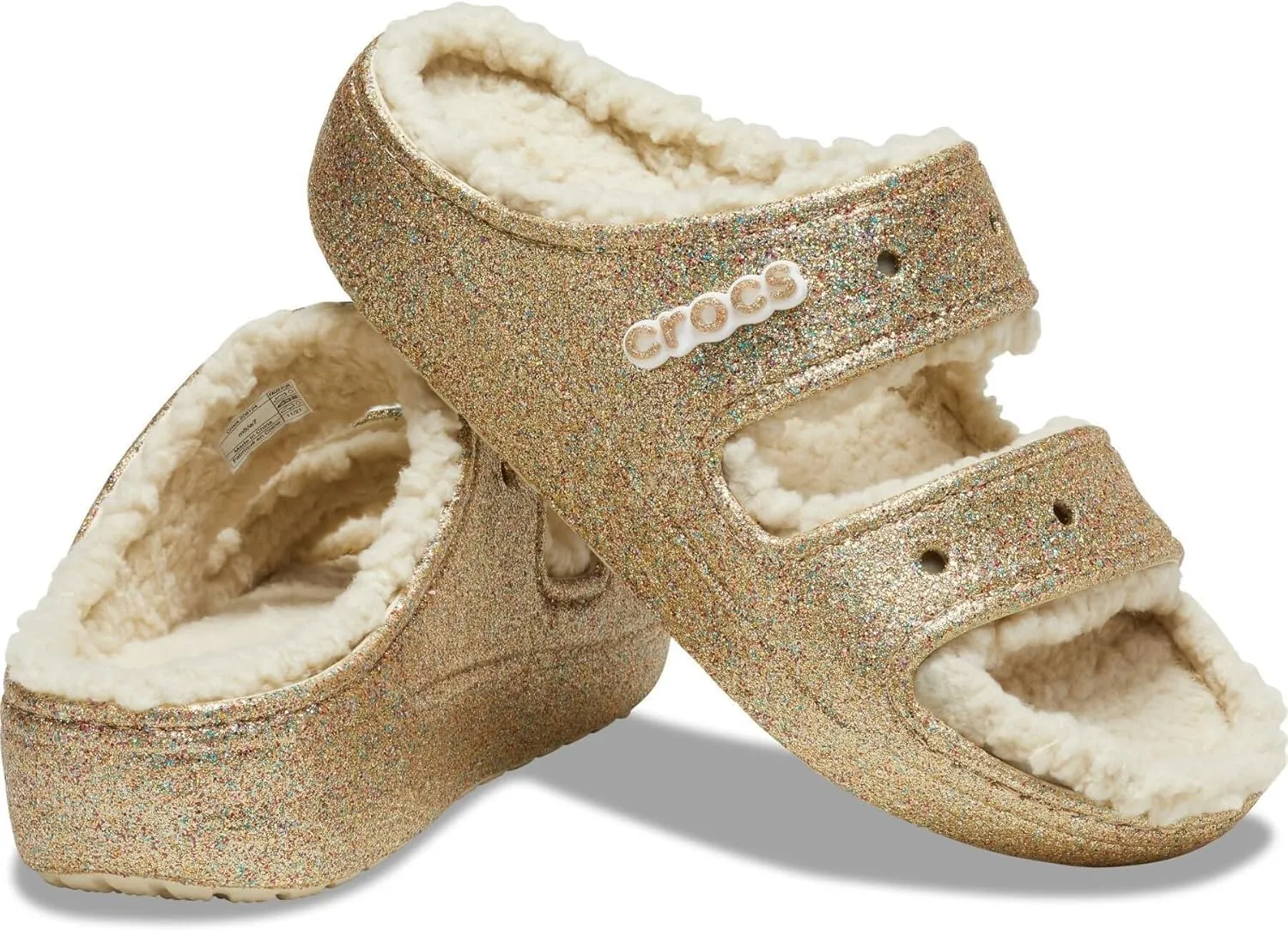 Crocs Unisex-Adult Classic Cozzzy Platform Sandals | Fuzzy Slippers Slide