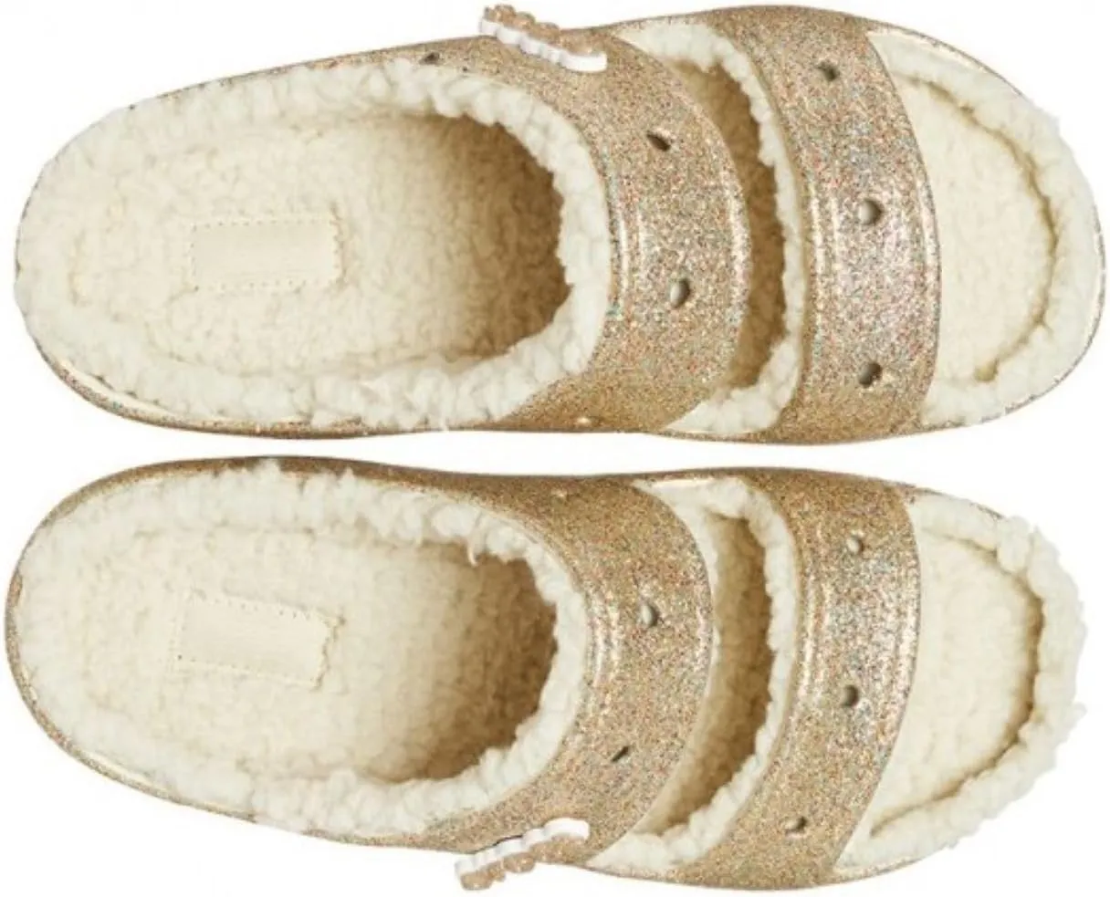 Crocs Unisex-Adult Classic Cozzzy Platform Sandals | Fuzzy Slippers Slide