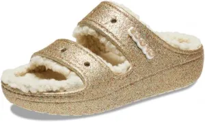 Crocs Unisex-Adult Classic Cozzzy Platform Sandals | Fuzzy Slippers Slide