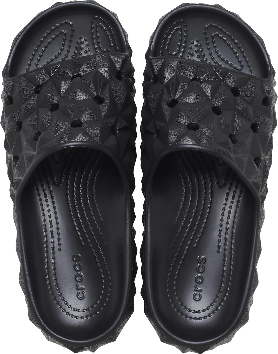Crocs Unisex-Adult Classic Geometric Slide v2 Black