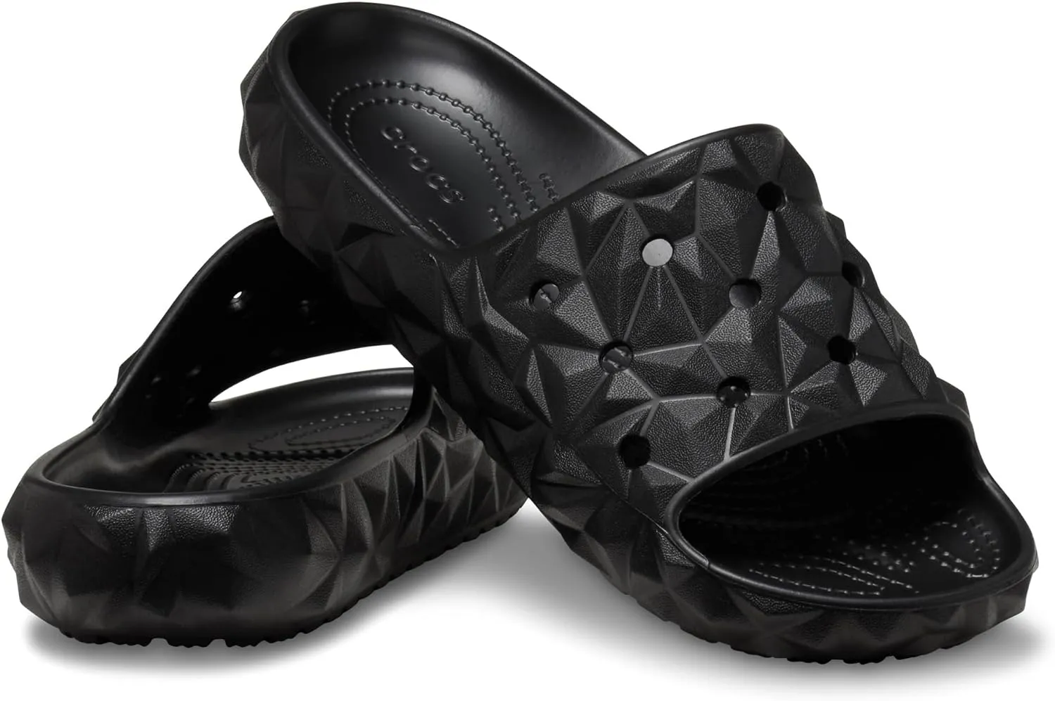 Crocs Unisex-Adult Classic Geometric Slide v2 Black