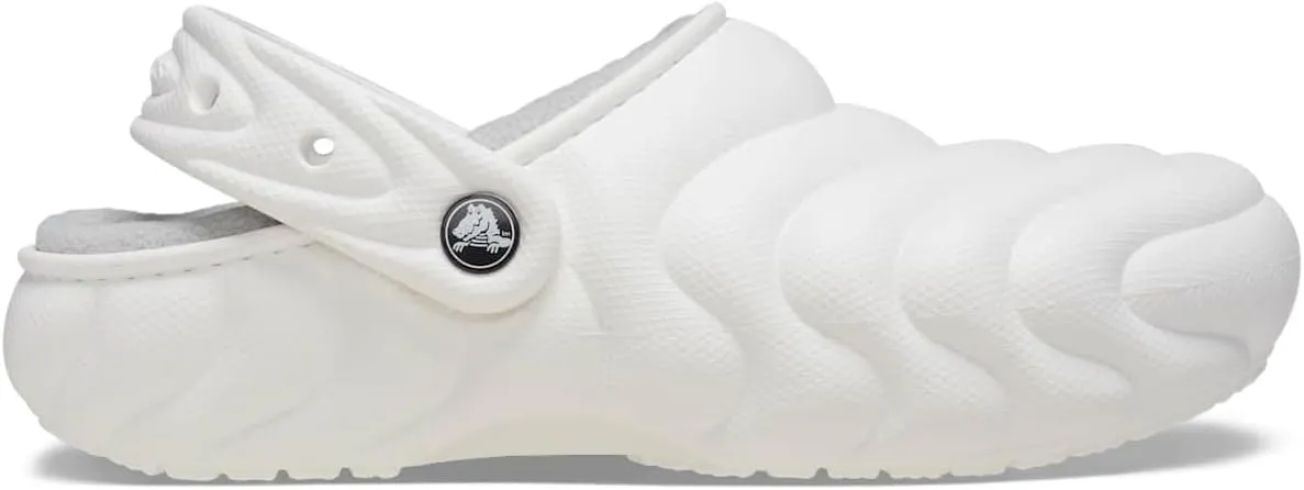 Crocs Unisex-Adult Classic Lined Overpuff & Geometric Clogs, Fuzzy House Slippers