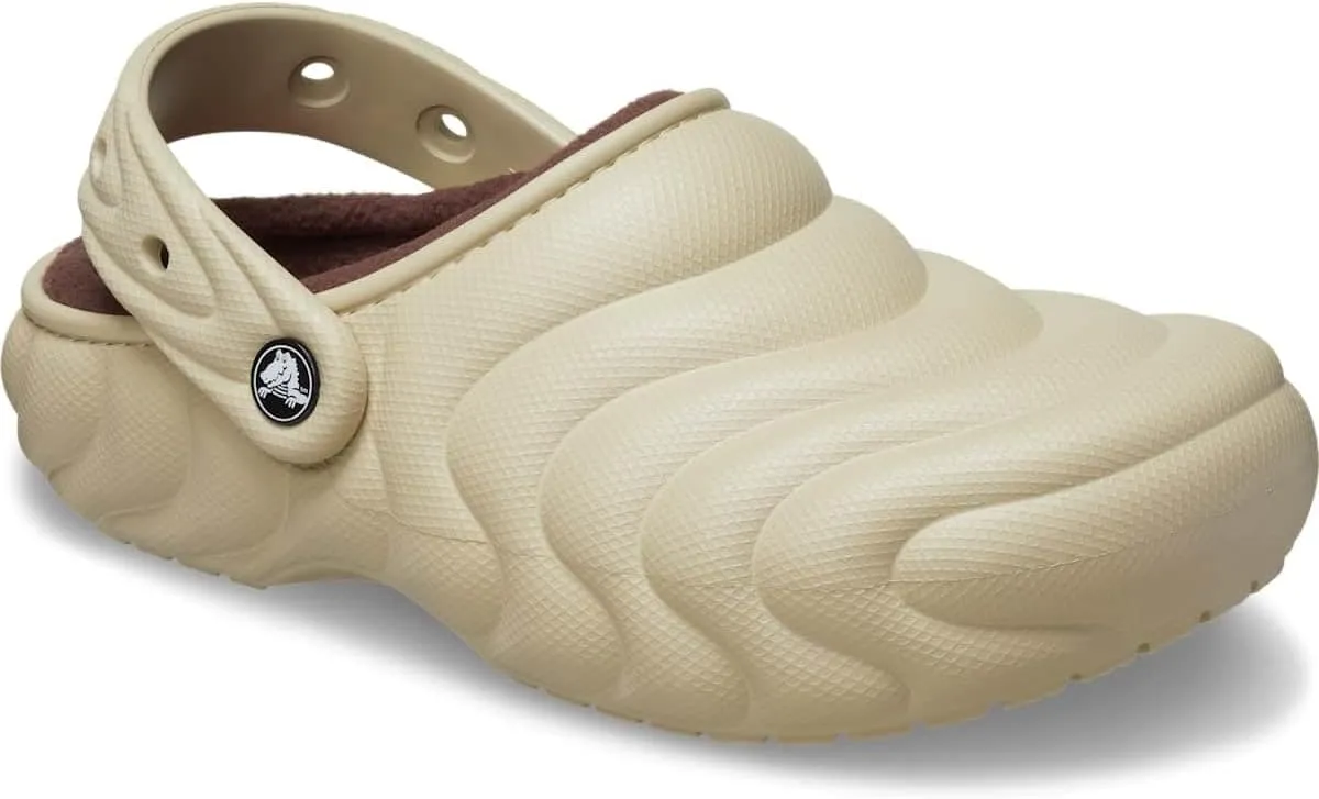 Crocs Unisex-Adult Classic Lined Overpuff & Geometric Clogs, Fuzzy House Slippers