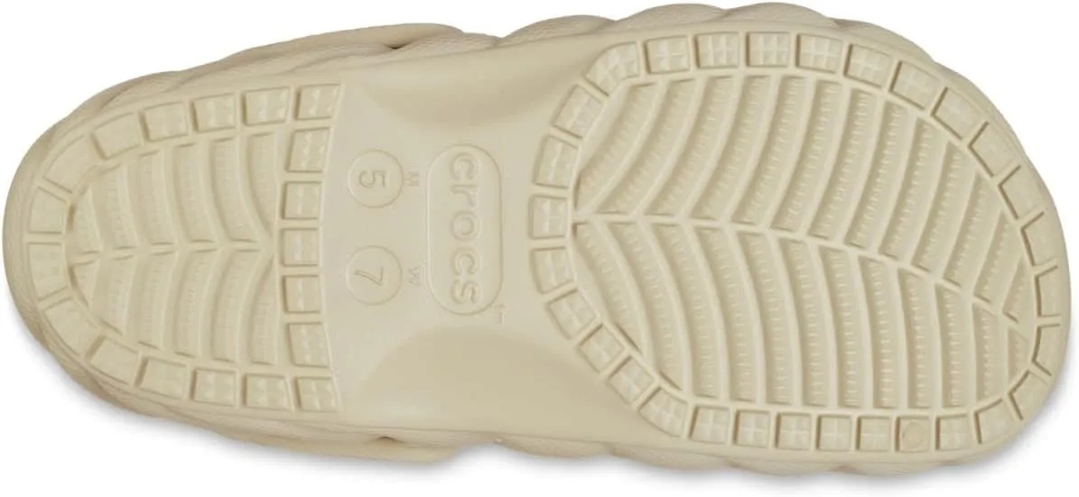 Crocs Unisex-Adult Classic Lined Overpuff & Geometric Clogs, Fuzzy House Slippers