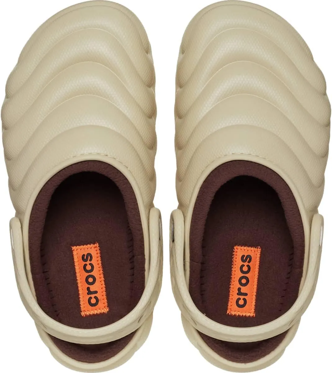 Crocs Unisex-Adult Classic Lined Overpuff & Geometric Clogs, Fuzzy House Slippers