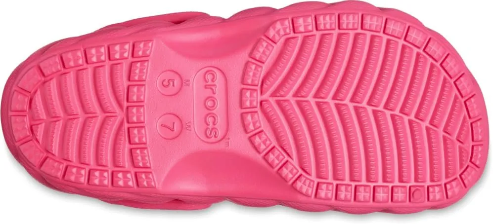 Crocs Unisex-Adult Classic Lined Overpuff & Geometric Clogs, Fuzzy House Slippers