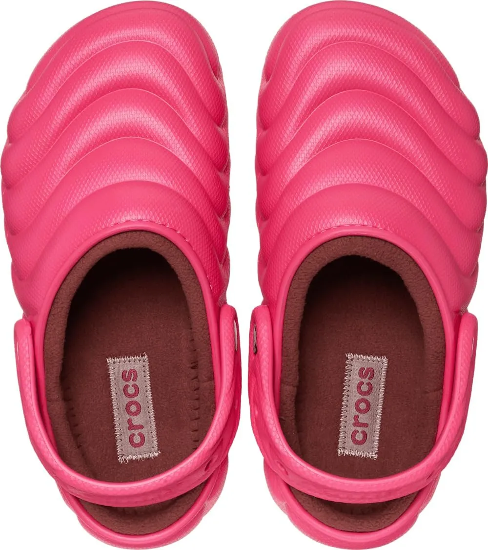 Crocs Unisex-Adult Classic Lined Overpuff & Geometric Clogs, Fuzzy House Slippers