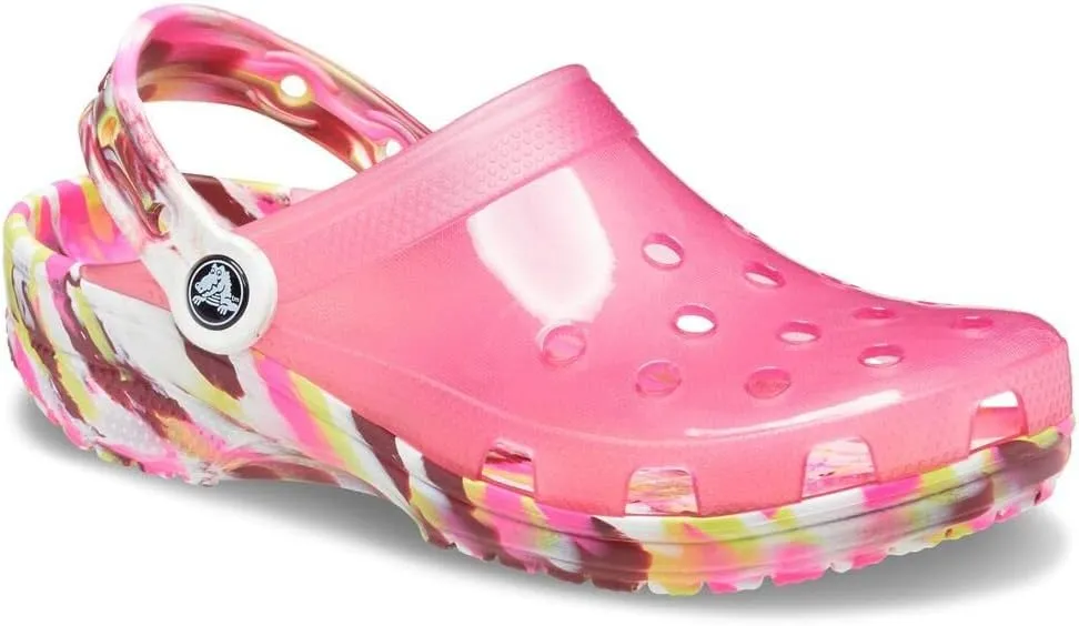 Crocs Unisex Adult Classic Translucent Marbled Clog