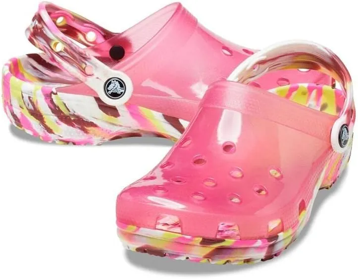 Crocs Unisex Adult Classic Translucent Marbled Clog