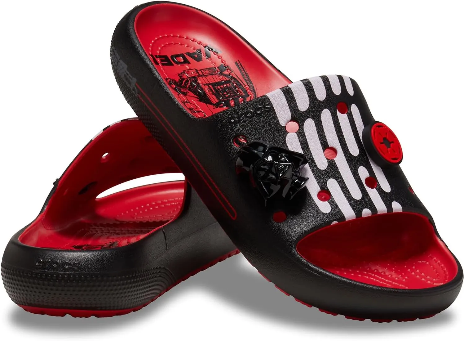 Crocs Unisex-Adult Darth Vader Classic Slides 2.0, Sandals for Women and Men V2 VyR