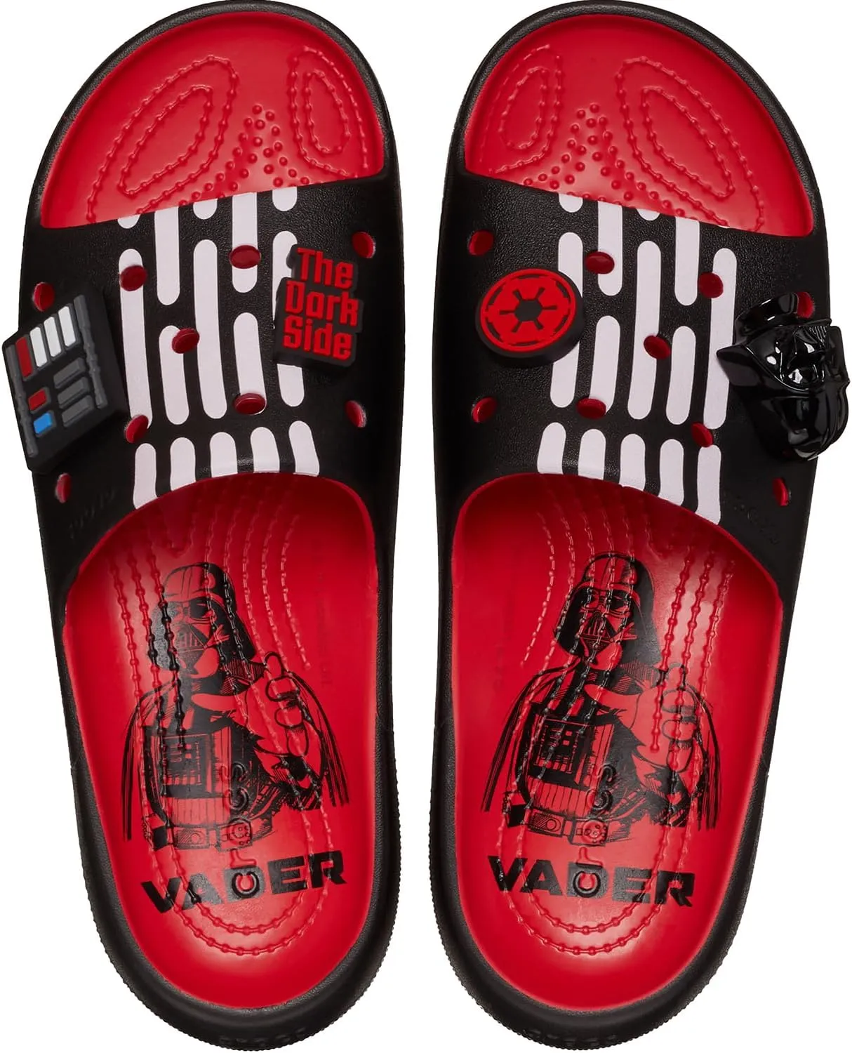 Crocs Unisex-Adult Darth Vader Classic Slides 2.0, Sandals for Women and Men V2 VyR