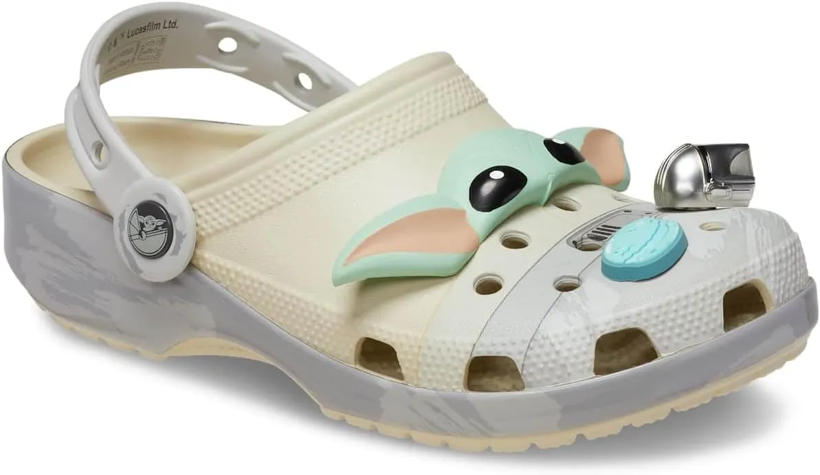 Crocs Unisex-Adult Star Wars Grogu Classic Clog Bone