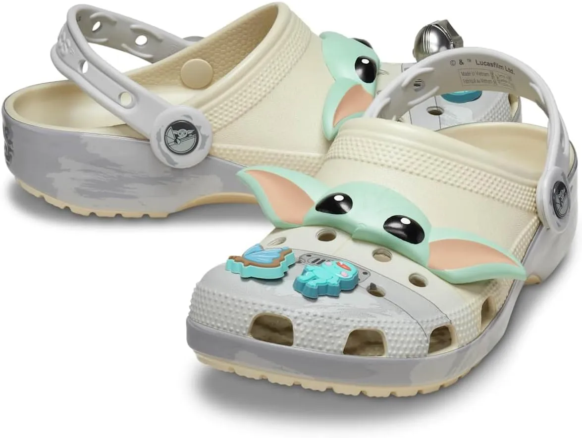 Crocs Unisex-Adult Star Wars Grogu Classic Clog Bone