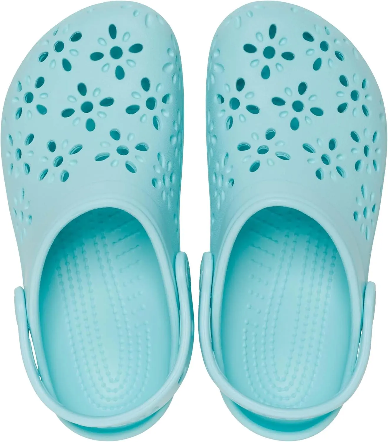 Crocs Unisex-Child Classic Clogs with Floral Cut Out Design, Kids and Toddler Shoes