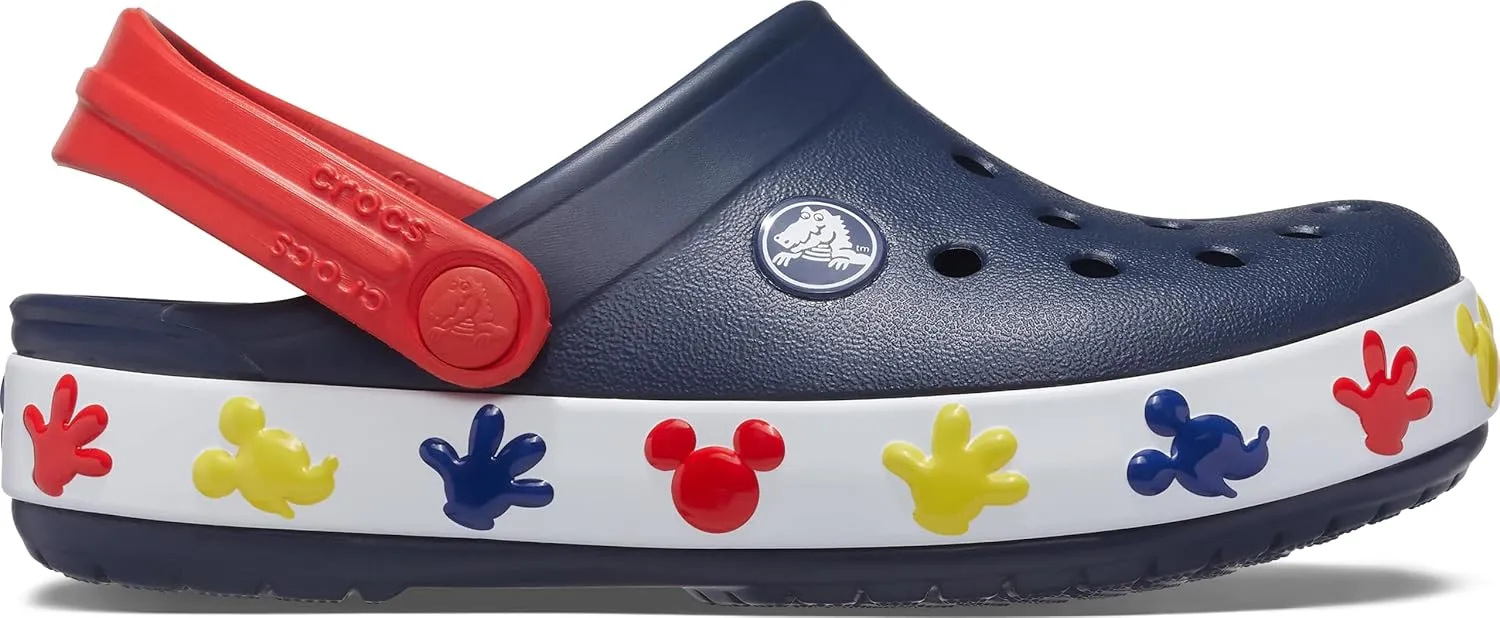 Crocs Unisex-Child Disney Mickey and Minnie Mouse Clogs, Light Up Shoes