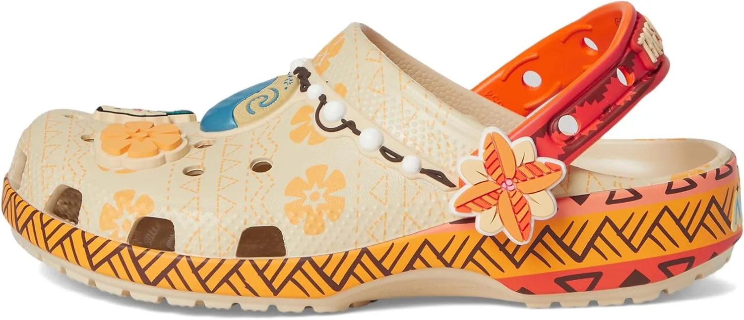 Crocs Unisex-Child Disney Moana Classic Clogs, Kids and Toddler Shoes