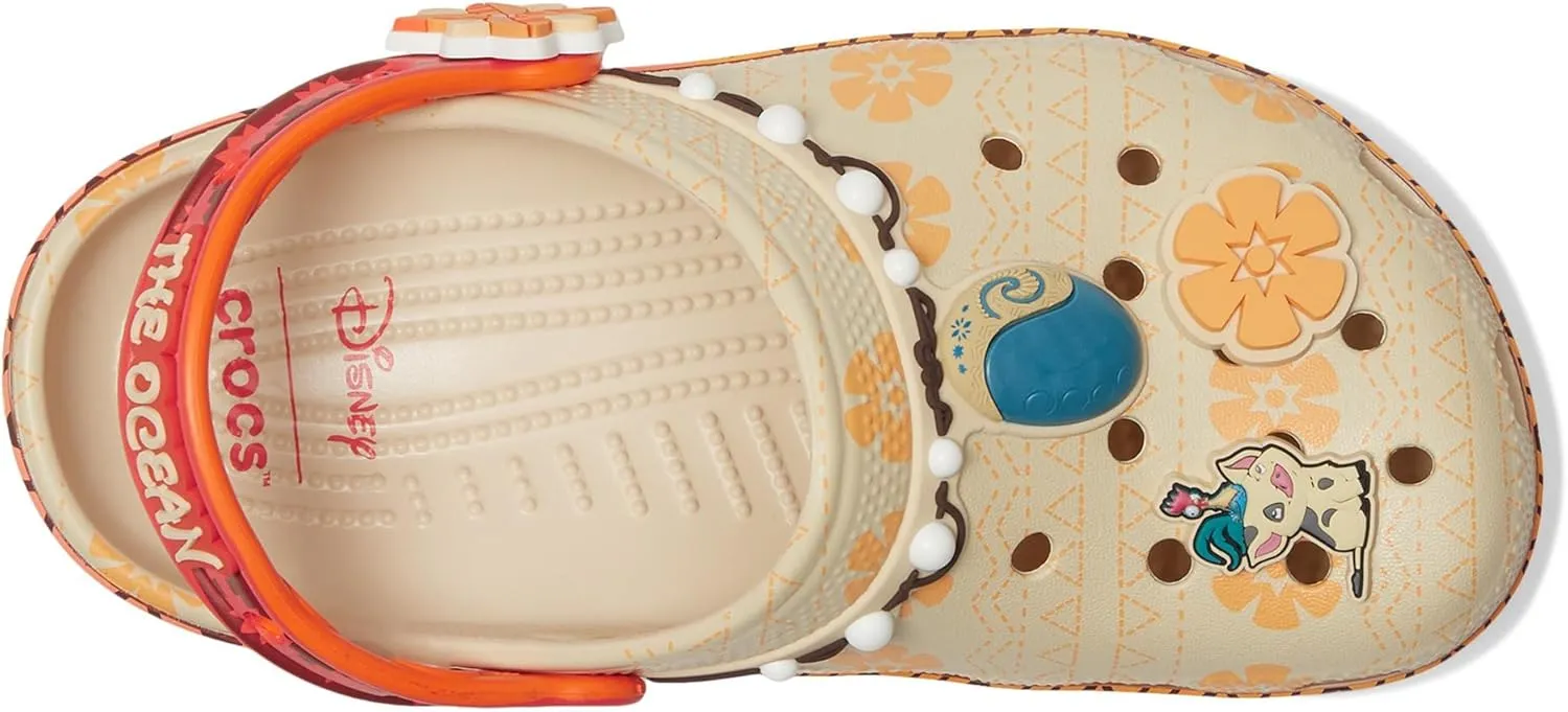 Crocs Unisex-Child Disney Moana Classic Clogs, Kids and Toddler Shoes