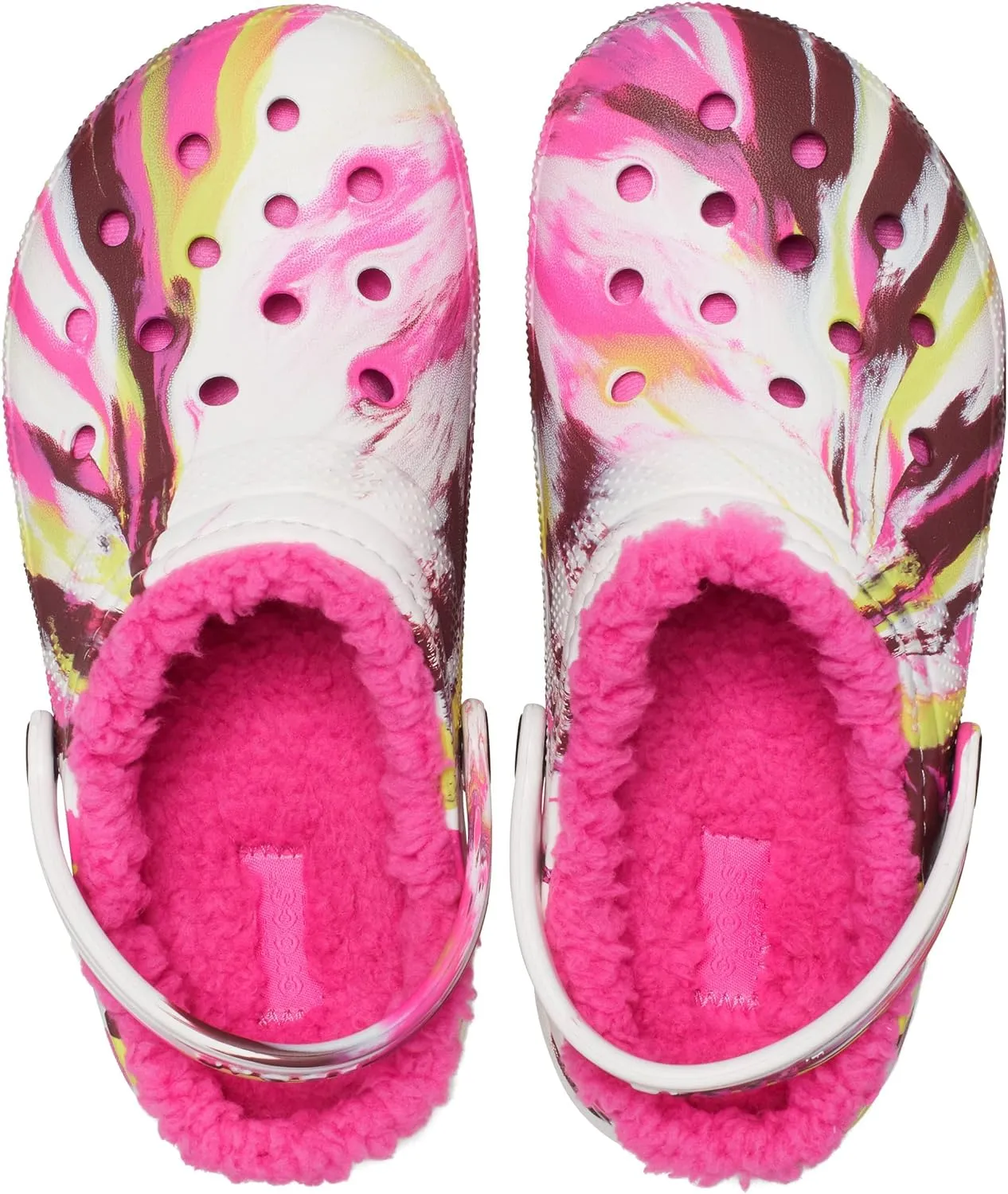 Crocs Unisex-Child Kids' Classic Marbled Tie Dye Lined Clog