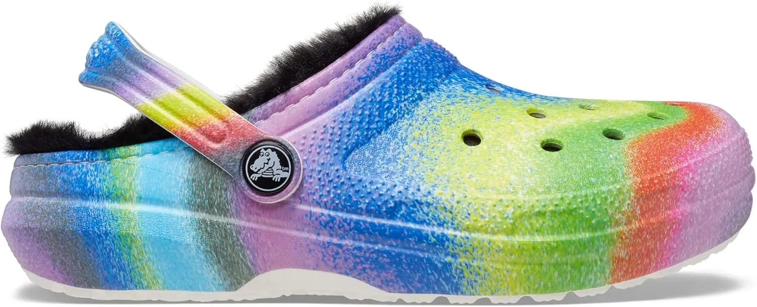 Crocs Unisex-Child Kids' Classic Marbled Tie Dye Lined Clog