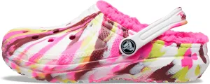Crocs Unisex-Child Kids' Classic Marbled Tie Dye Lined Clog