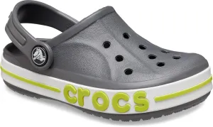 Crocs Unisex-Kids' Bayaband Clog, Slate Grey/Lime Punch, 7 Years, 1 UK, 20 cms (J1)