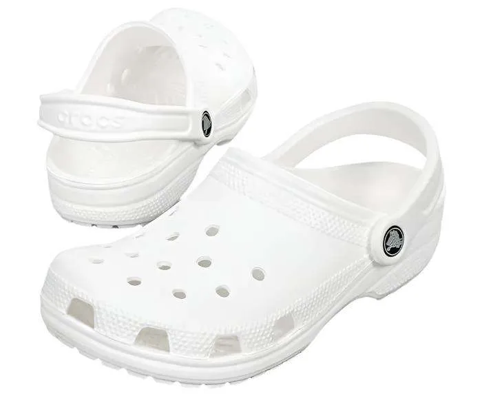 Crocs White Classic Clog| 10001100