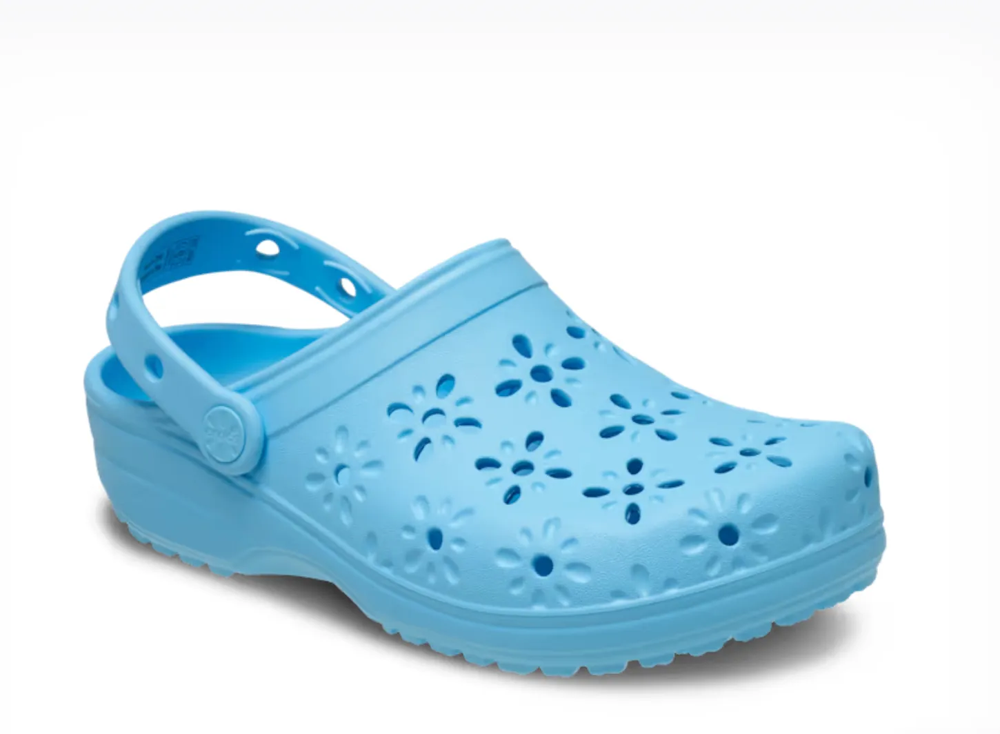 Crocs Women Classic Floral Cut-Out Clog In Tinted Glass (Pre-Order)