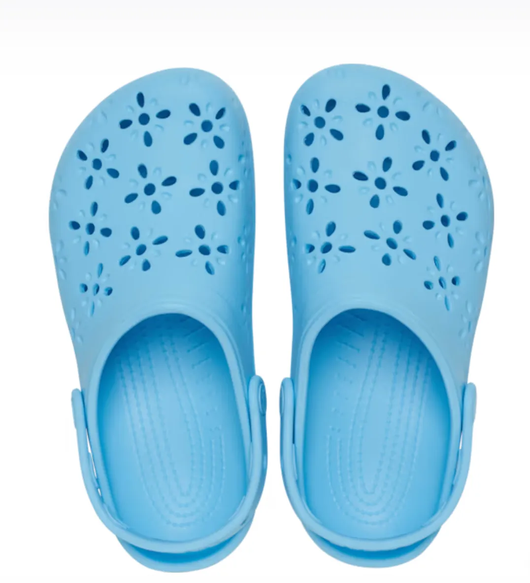 Crocs Women Classic Floral Cut-Out Clog In Tinted Glass (Pre-Order)
