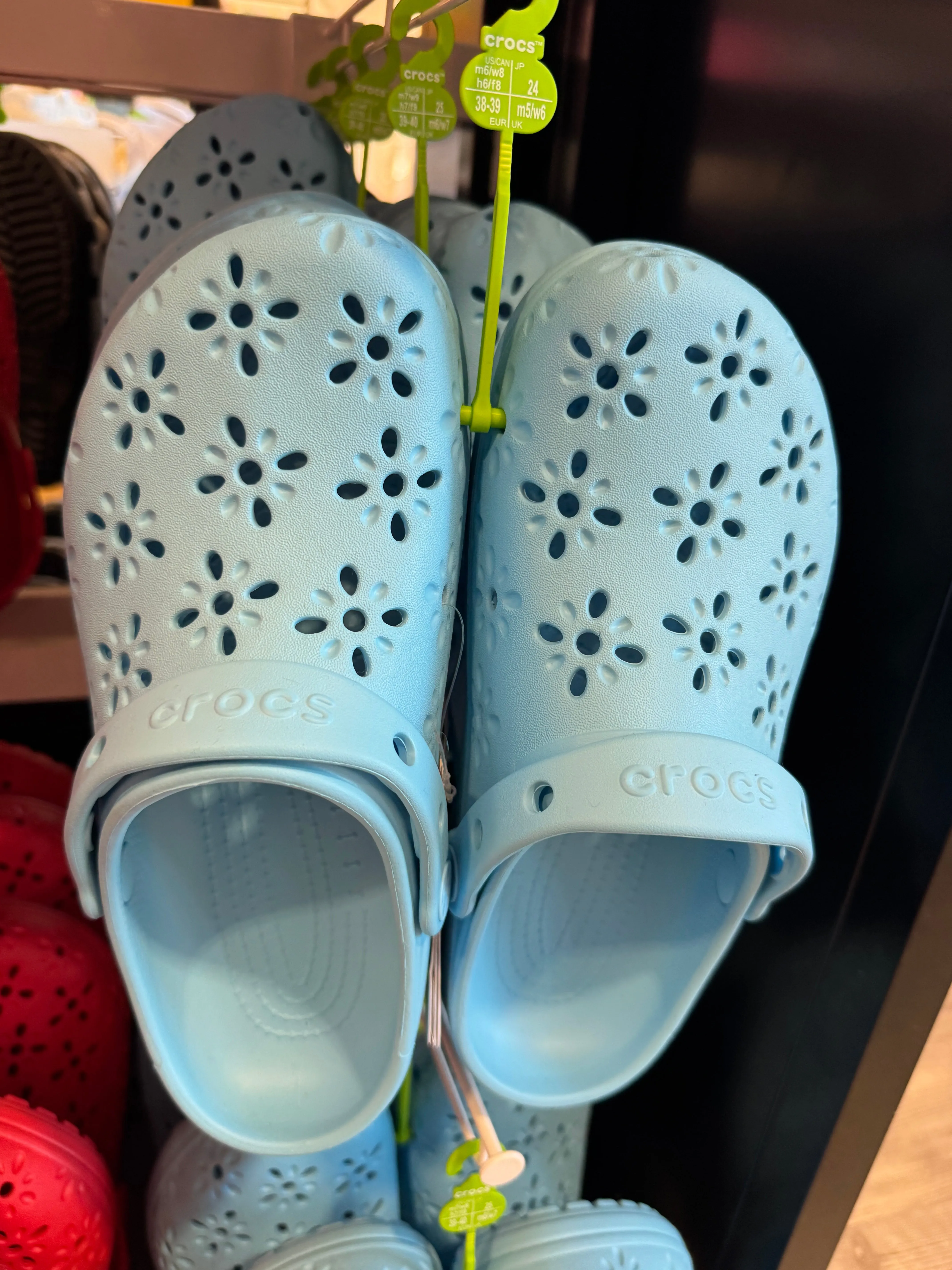 Crocs Women Classic Floral Cut-Out Clog In Tinted Glass (Pre-Order)