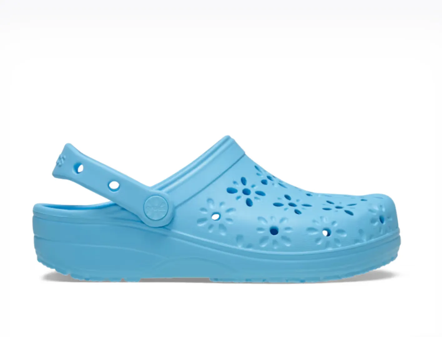 Crocs Women Classic Floral Cut-Out Clog In Tinted Glass (Pre-Order)