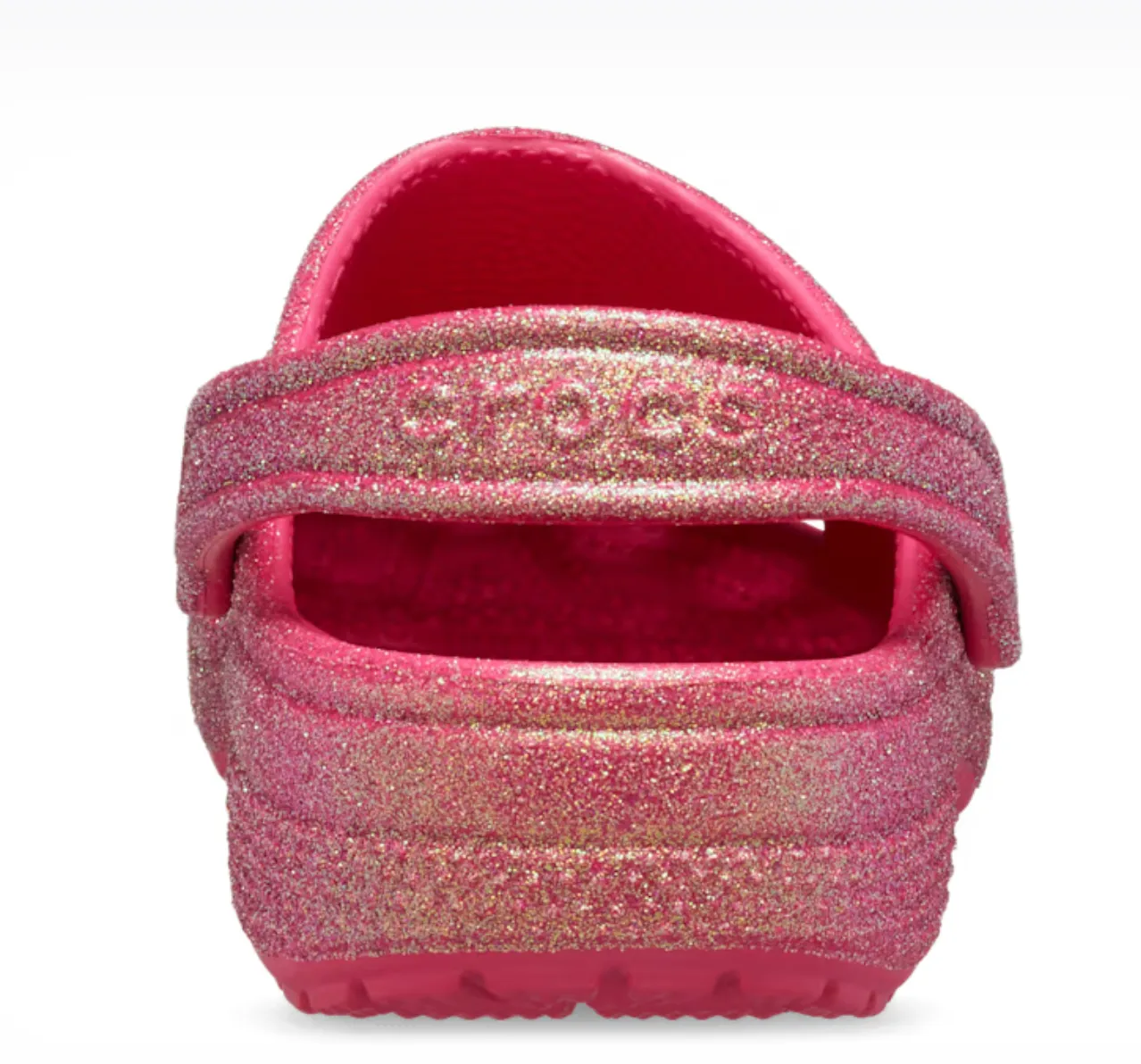 Crocs Women Classic Iridescent Glitter Clog In Dragon Fruit (Pre-Order)