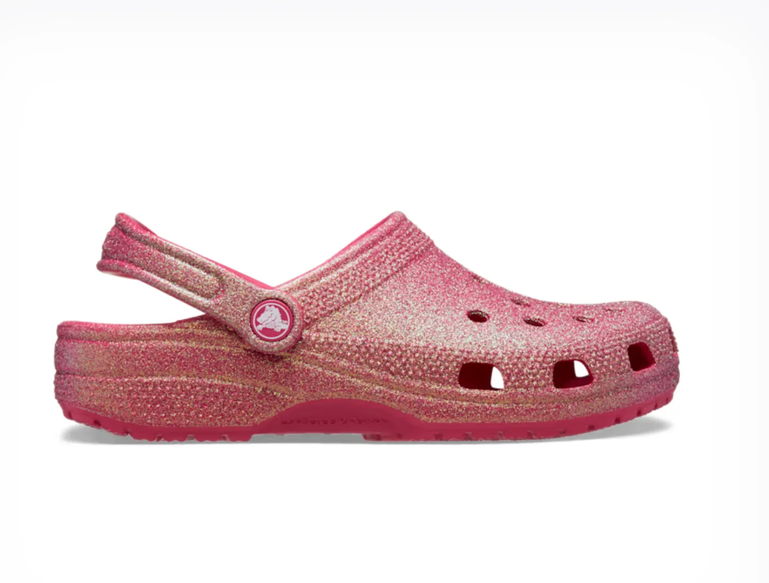 Crocs Women Classic Iridescent Glitter Clog In Dragon Fruit (Pre-Order)