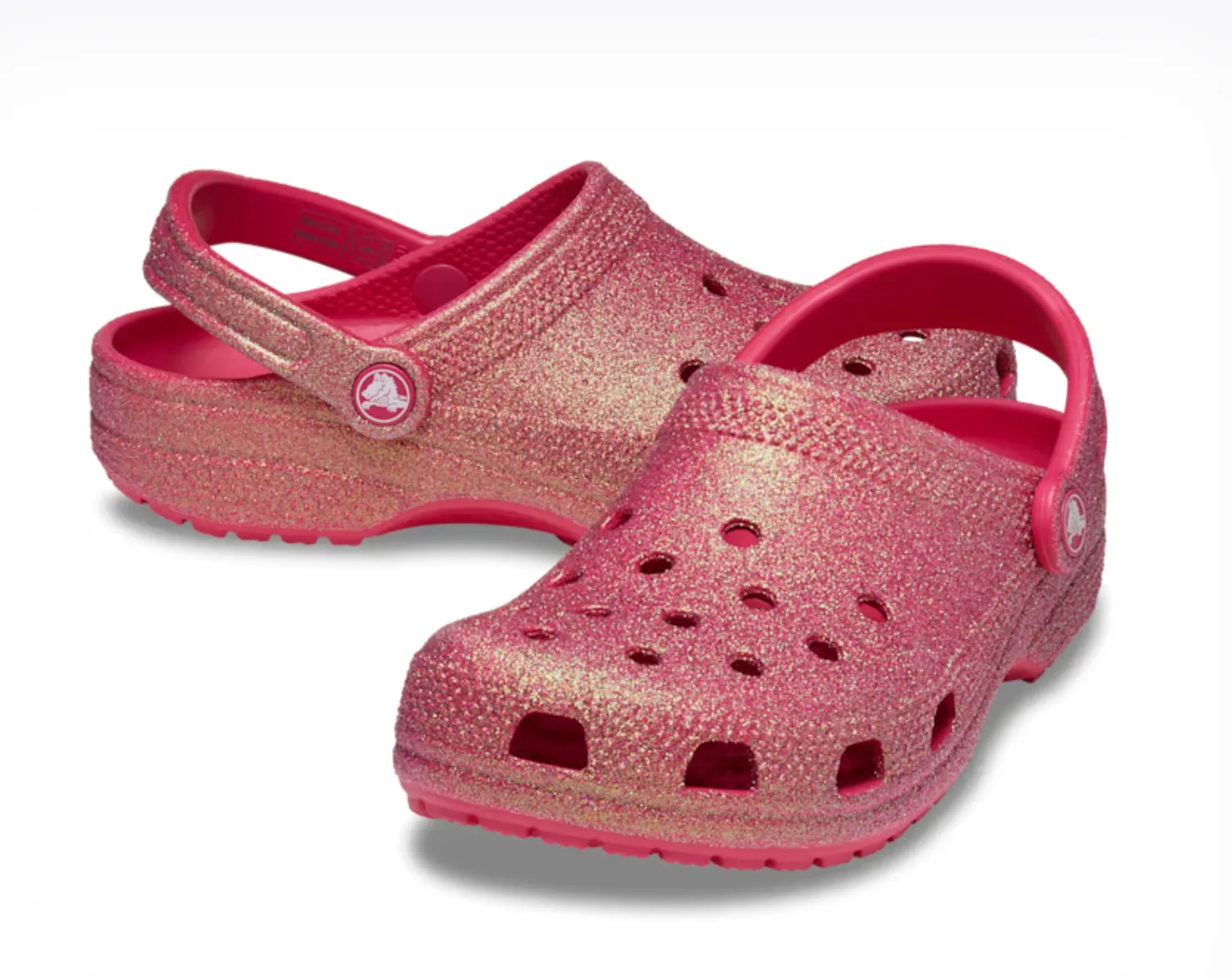 Crocs Women Classic Iridescent Glitter Clog In Dragon Fruit (Pre-Order)