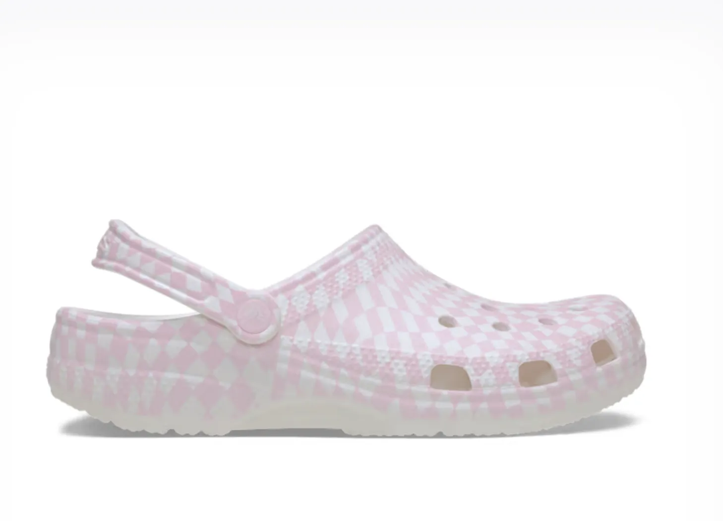 Crocs Women Warped Checker Clog In Pink Milk (Pre-Order)