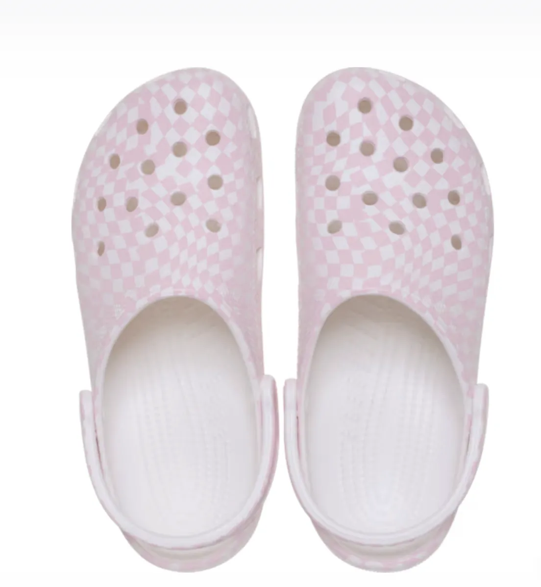 Crocs Women Warped Checker Clog In Pink Milk (Pre-Order)