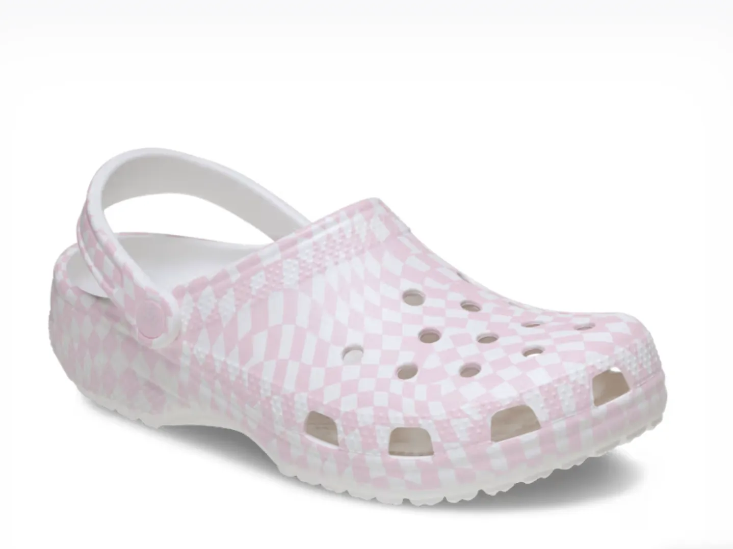 Crocs Women Warped Checker Clog In Pink Milk (Pre-Order)