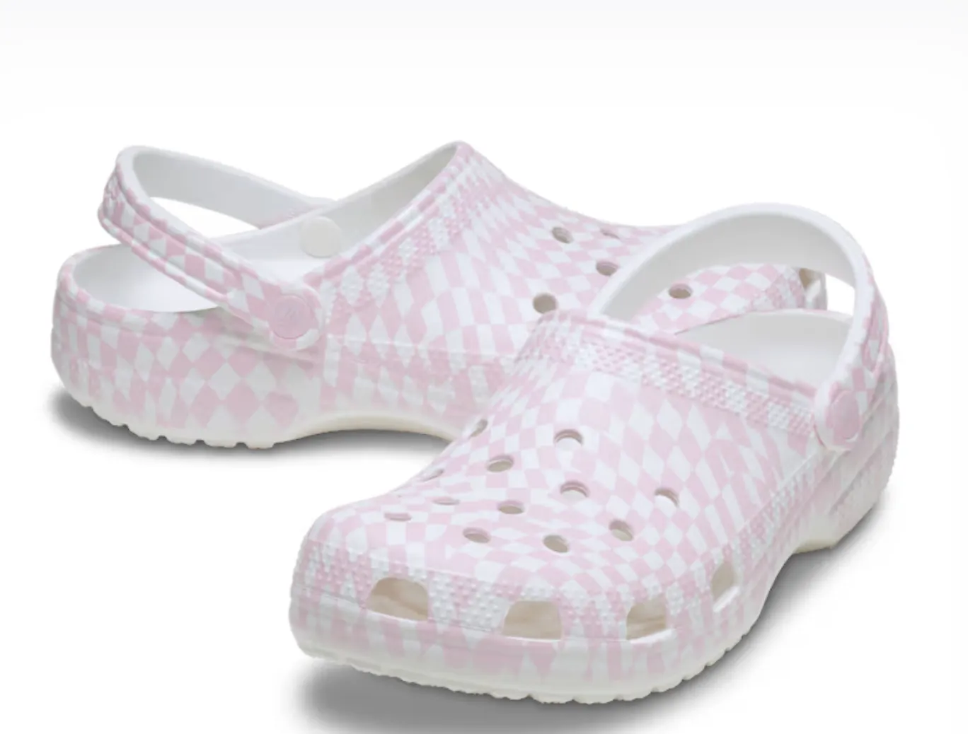 Crocs Women Warped Checker Clog In Pink Milk (Pre-Order)