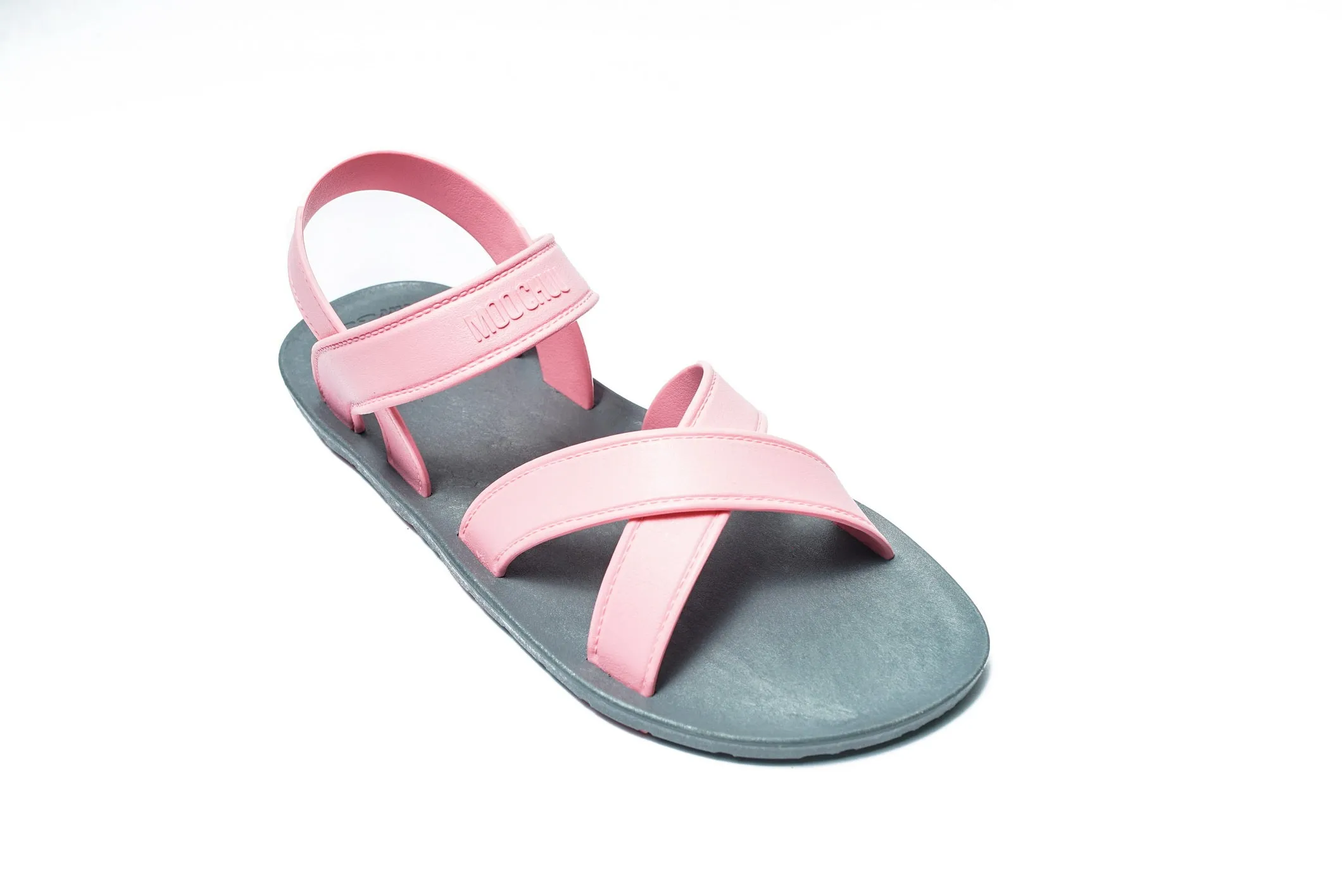 Cross Plus Grey Sole Light Pink Strap