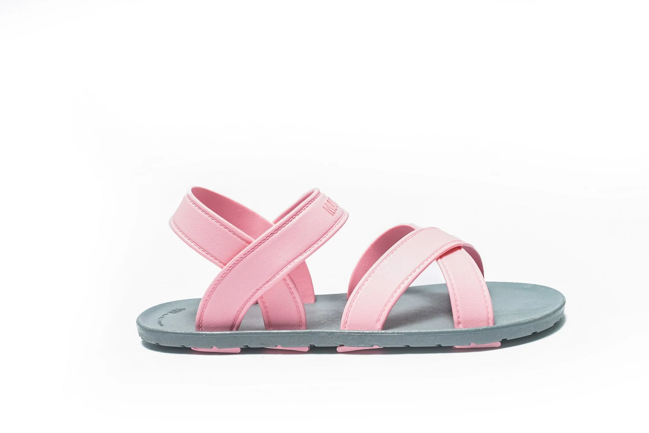 Cross Plus Grey Sole Light Pink Strap