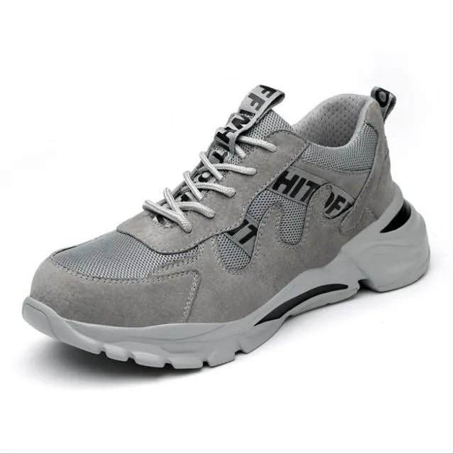 CS549 Men Steel Toe Outdoor Safety Work Shoes Lightweight Breathable