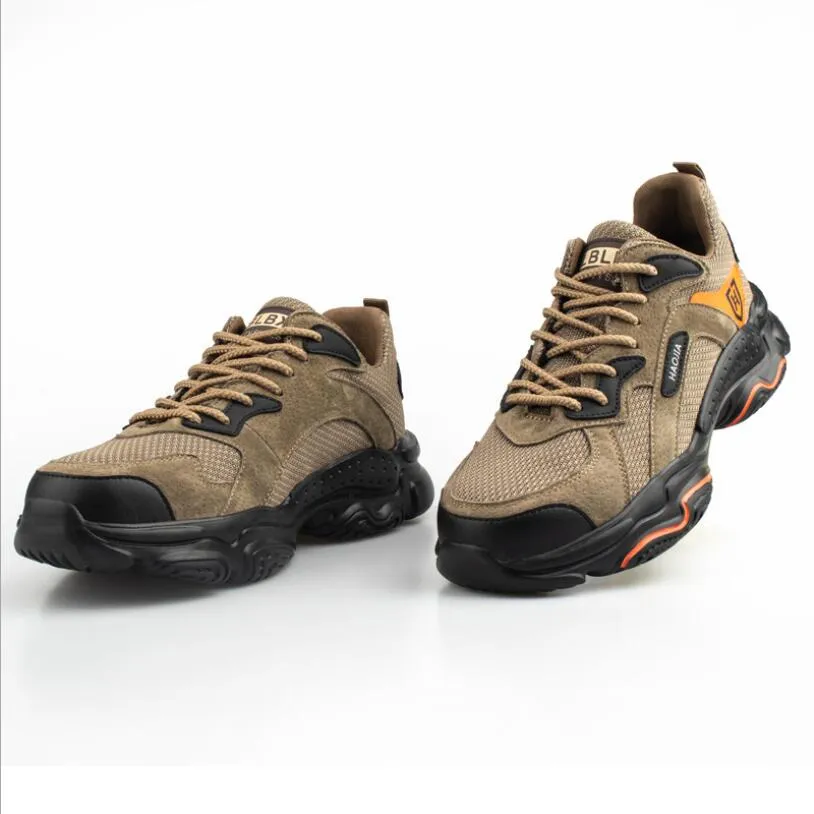 CS549 Men Steel Toe Outdoor Safety Work Shoes Lightweight Breathable